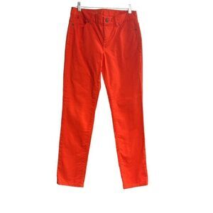 TALBOTS Women’s Red‎ Signature Slim Ankle Jeans Size 2 Inseam 28